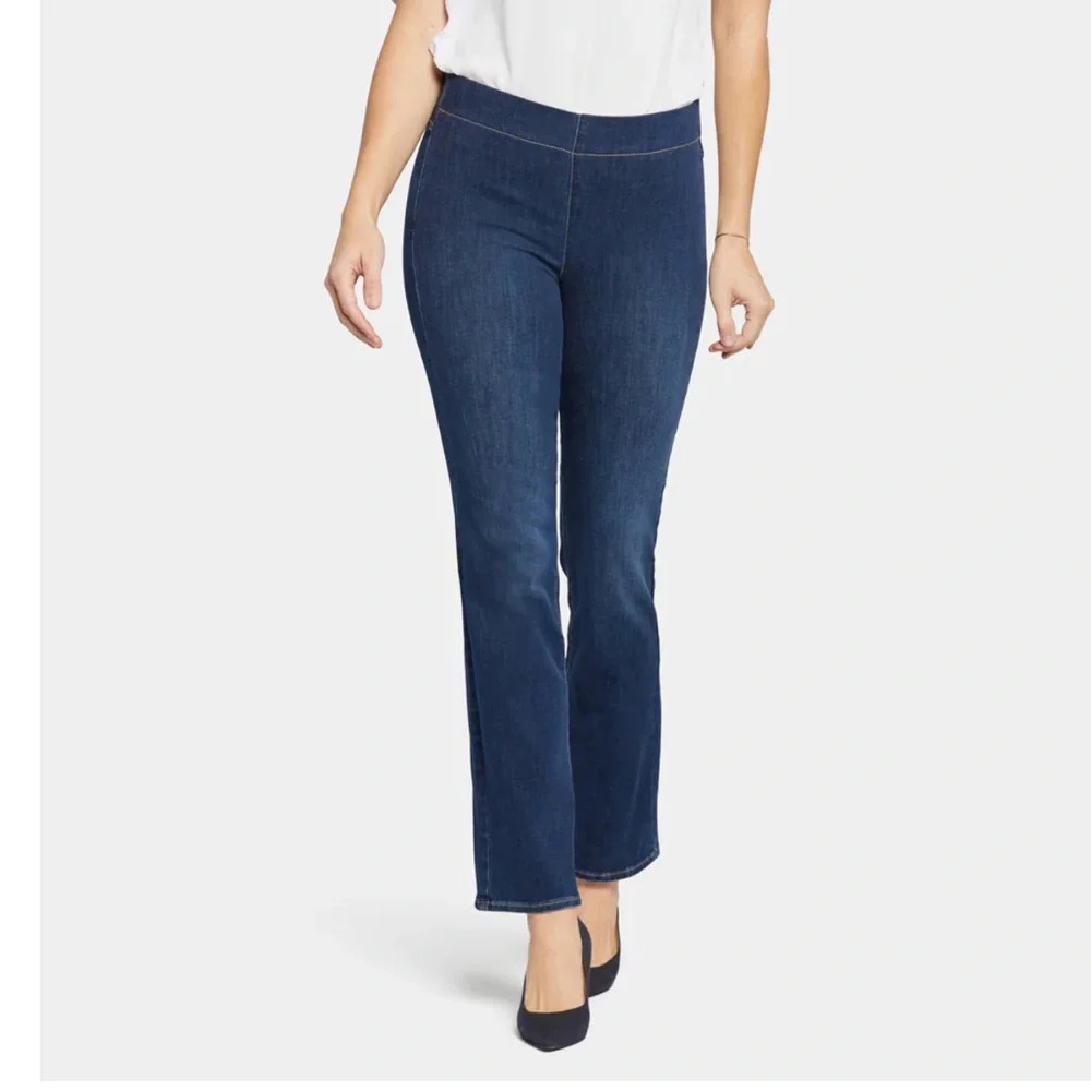 NYDJ Jeans Tummy Control No Gap Pull On Waistband Slim Bootcut Plus Size P1X - Picture 2 of 11